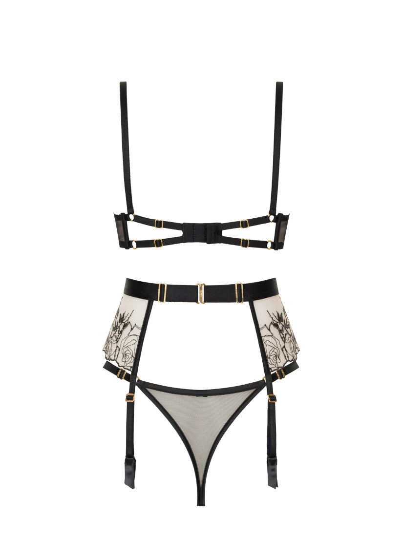 Set Rose Noir with belt