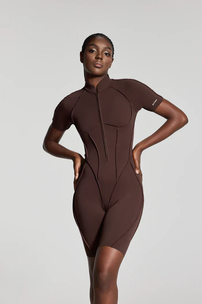 Sleek Shorts Catsit Brown